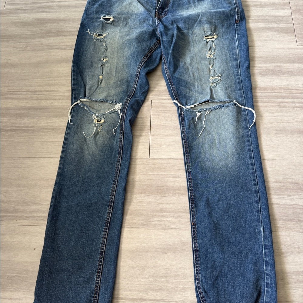 Jordan Craig Men's Ripped Denim Jeans